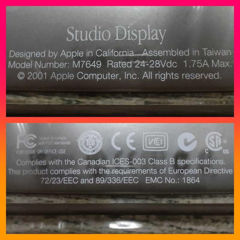 17\" Apple Studio Display 美品 M7649 動作品