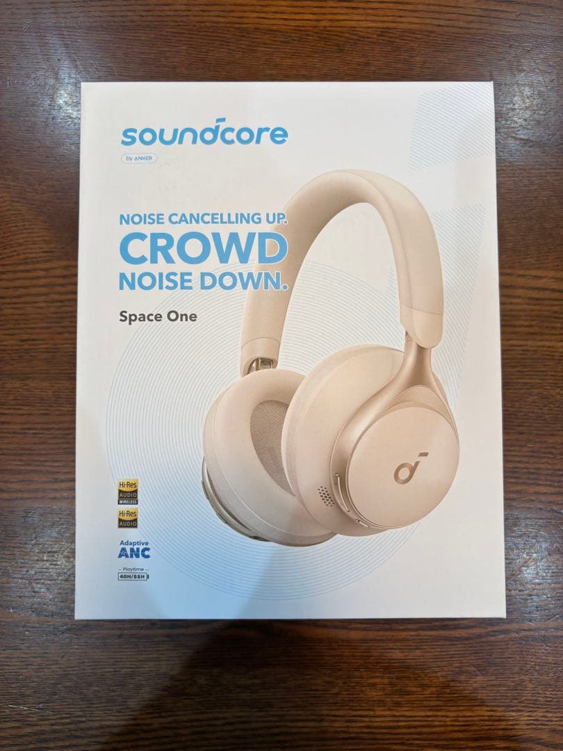 美品anker soundcore spaceone ホワイト
