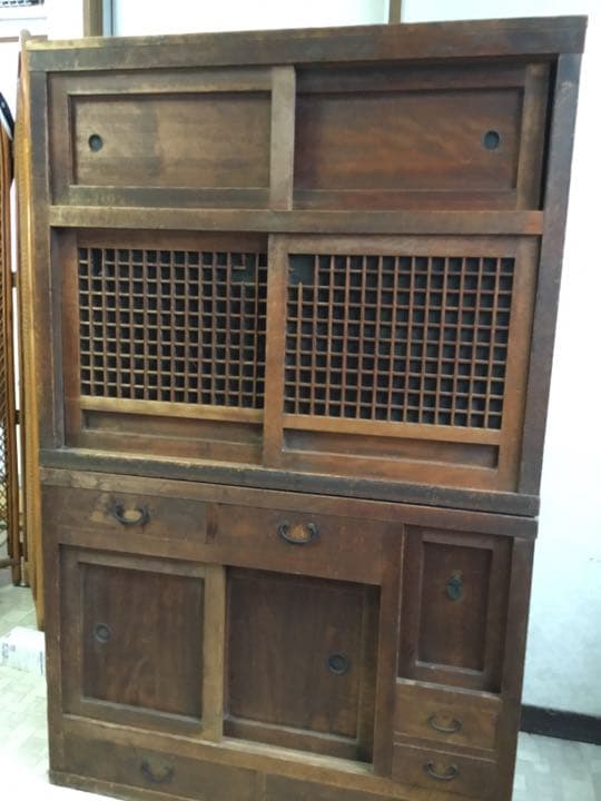 アンティーク 茶タンスVintage