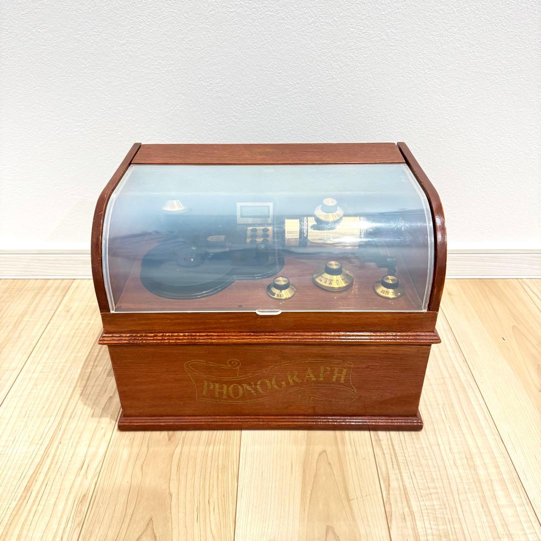 PHONOGRAPH 蓄音機型CDプレーヤー　マルチプレーヤー　ラジオ　動作品