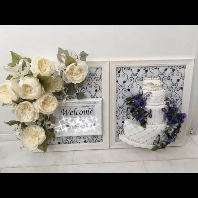 結婚式のウエルカムボードに♡