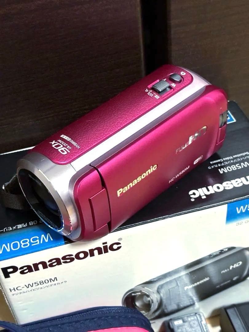 【美品】ビデオムービー ビデオカメラ Panasonic パナソニック ピンク
