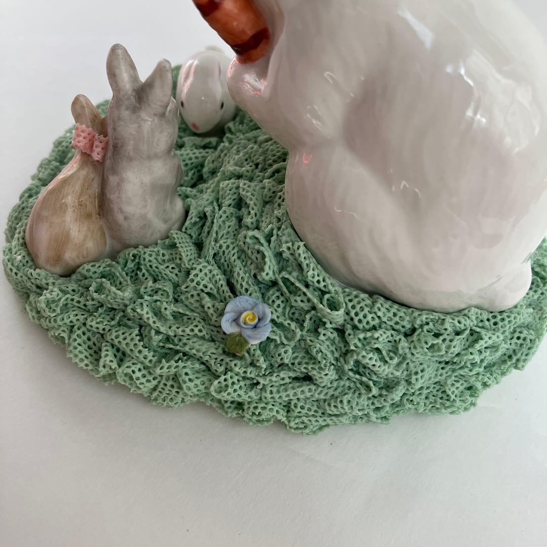 アイリッシュドレスデン BunnyFamily うさぎ アイルランド 置物 希少