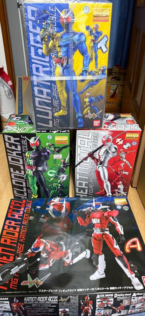 仮面ライダーW プラモデル 1/8 MG FIGURE-RISE セット