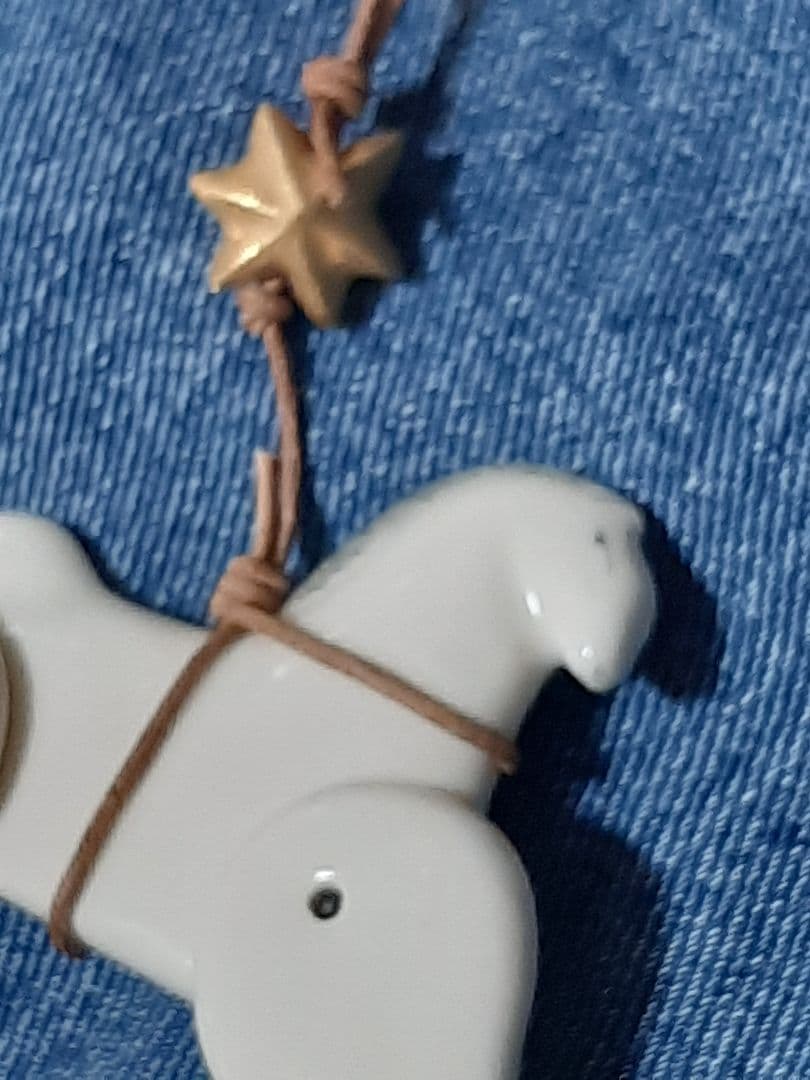 キツツキファブリカさん　kitutukifabrica陶器馬のオーナメント