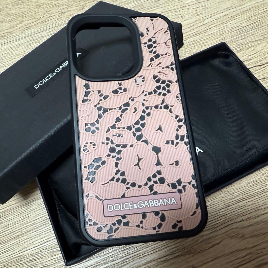 ドルチェ＆ガッバーナ iPhone 14pro ケース 花柄 ピンク　ドルガバ