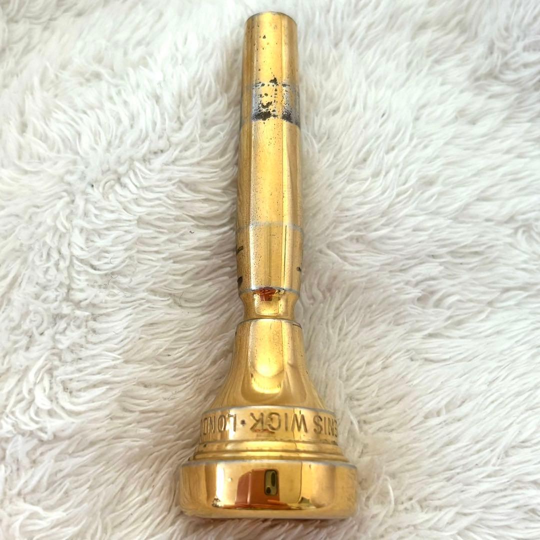希少　Denis Wick DW4882 4X 金メッキトランペットマウスピース