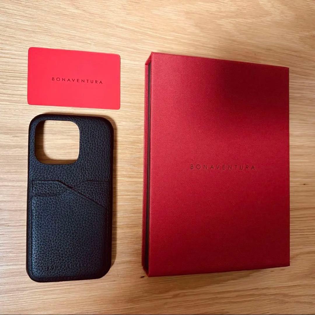 【美品】BONAVENTURA iPhone14Pro バックカバーケース