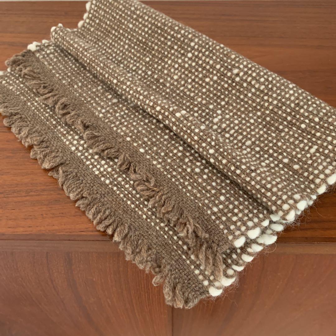 トントン手織りマット　ディスプレイマット　モグラ65×33cm