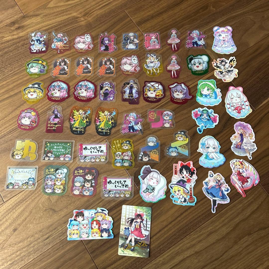 東方project ステッカー　52枚まとめ売りセット　美品