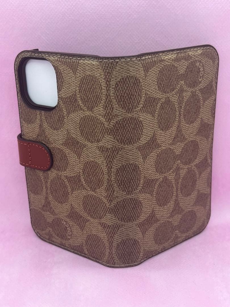 ★正規品★COACH iPhone13 miniケ–ス/Brown