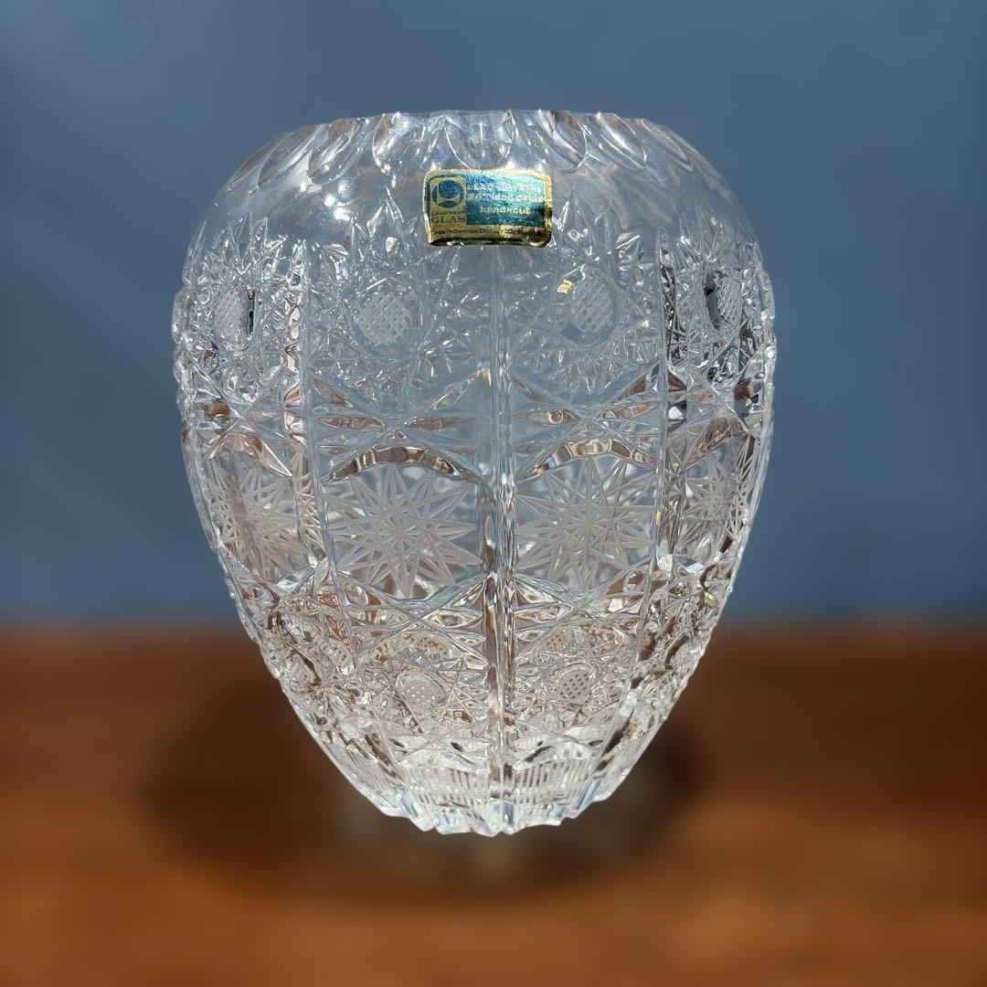 Lausitzer Crystal (ラウジッツァー・クリスタル)花瓶東ドイツ製
