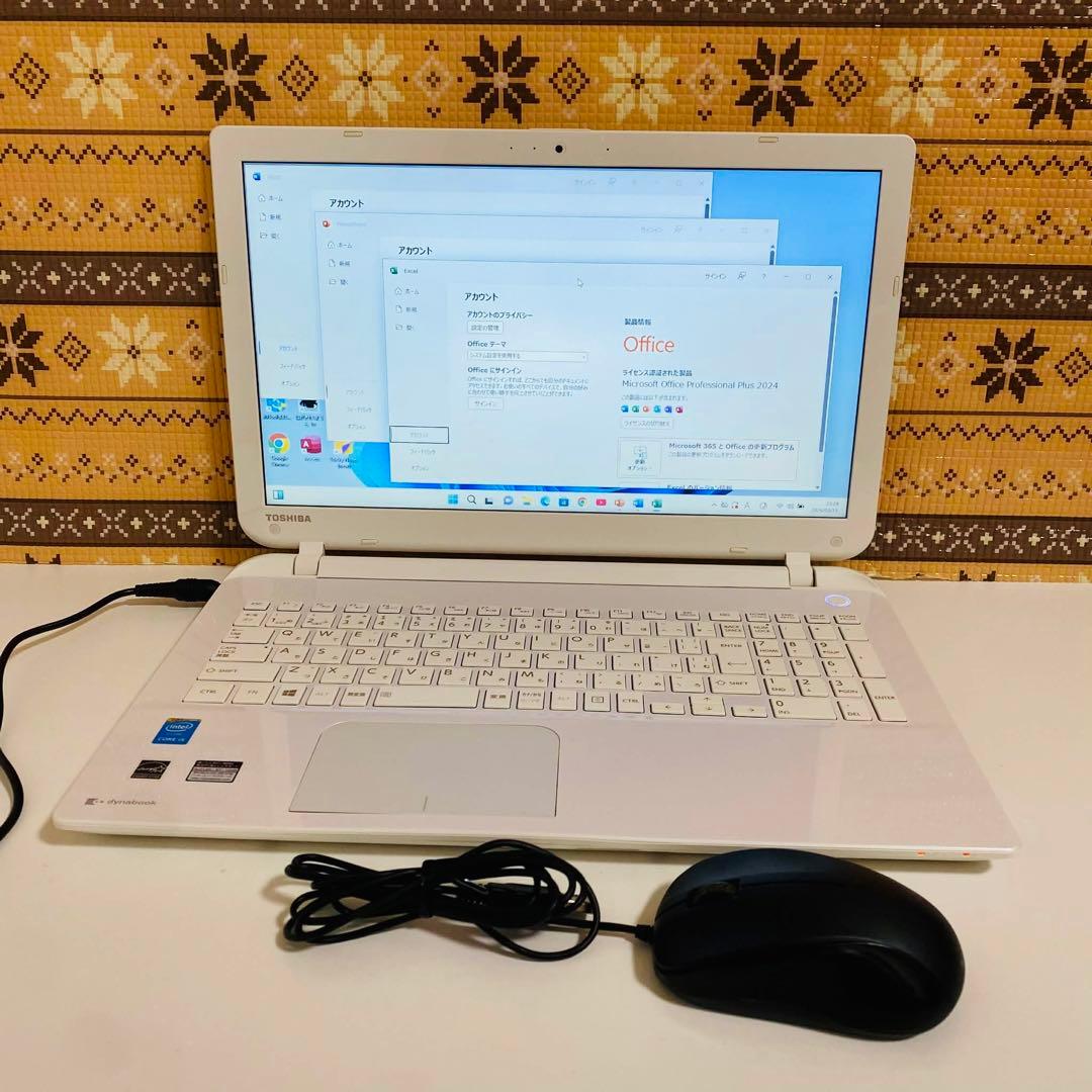 Y163 東芝ノートパソコン i5 WEBカメラSSD高速 Windows11