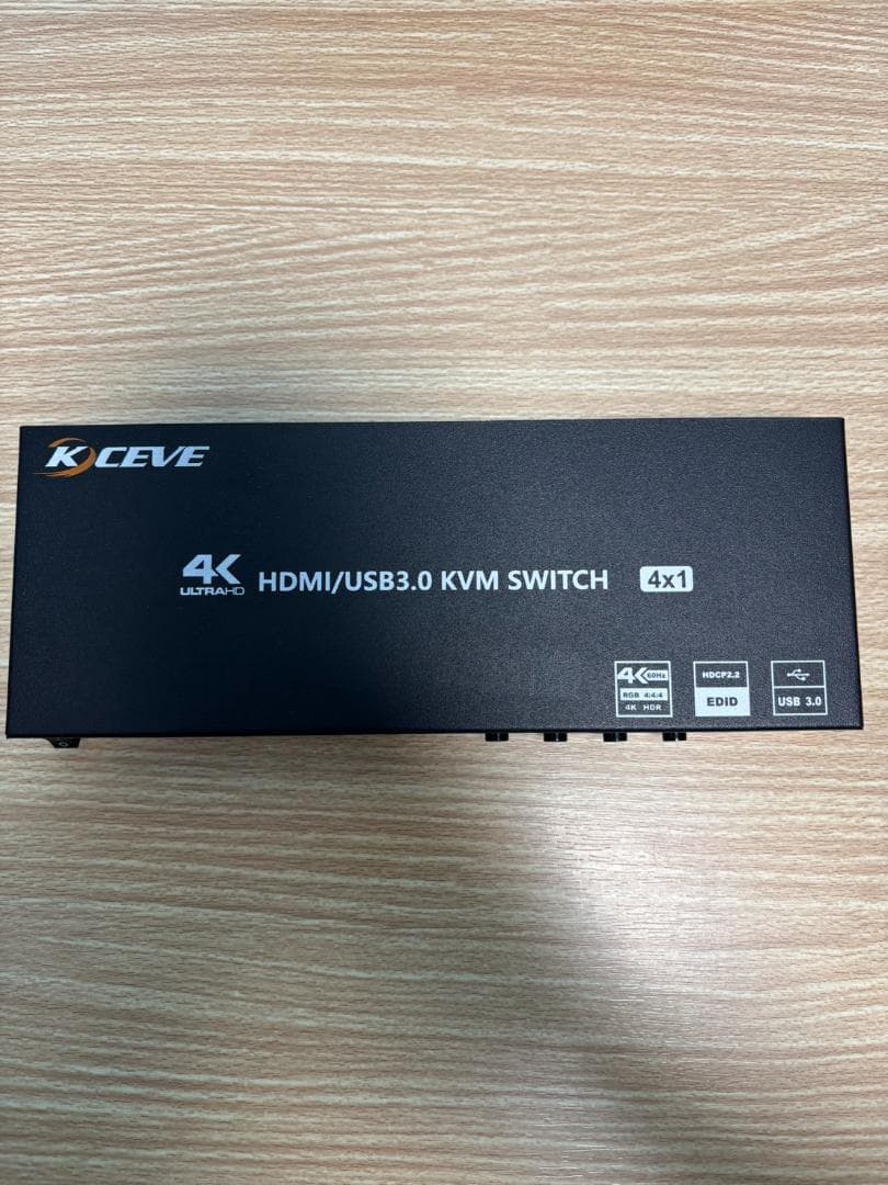 KCEVE KVMスイッチ（PC切替器）HDMI 4入力1出力4K@60Hz
