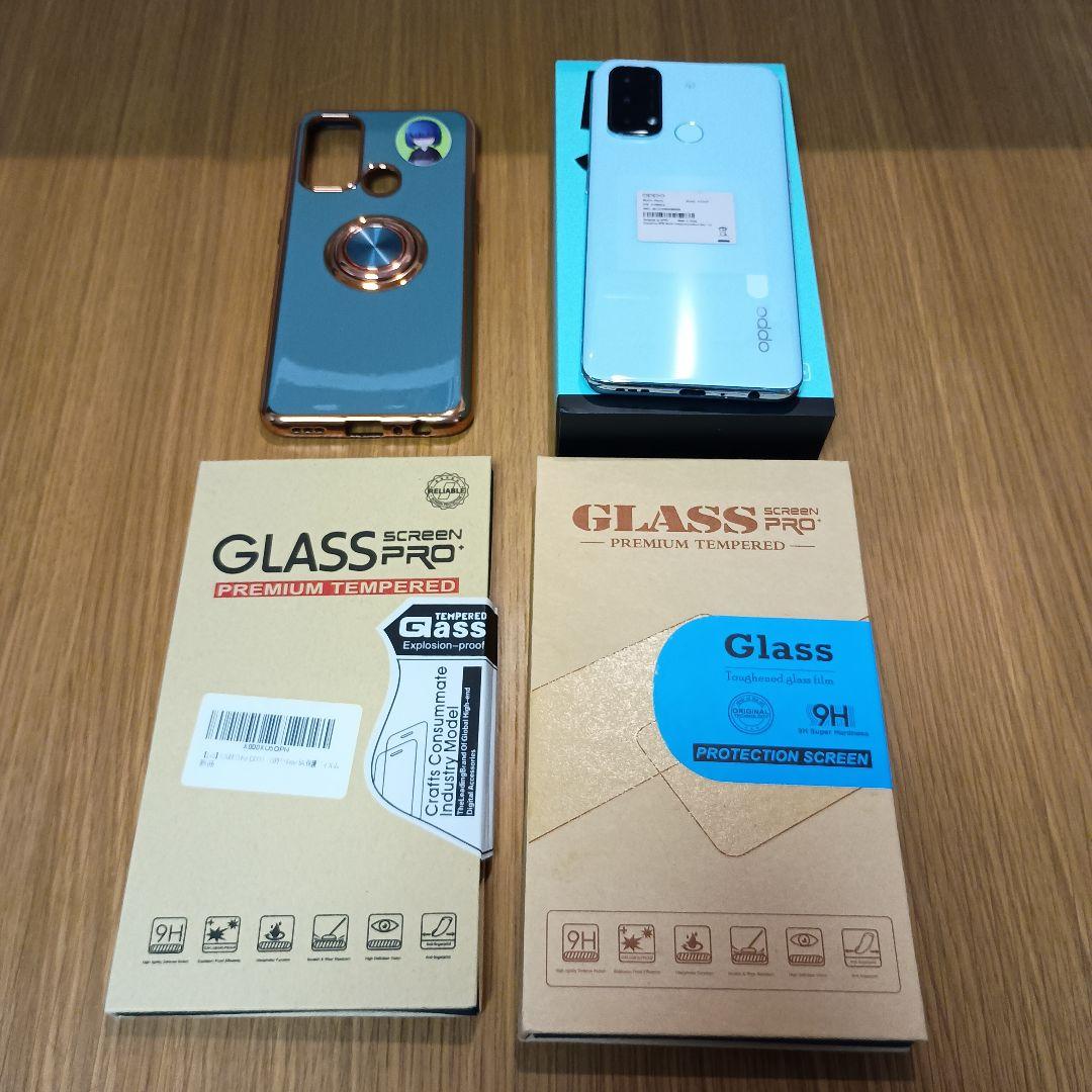 OPPO Reno5 A 5G ライトブルー オマケ新品ガラスフィルム等