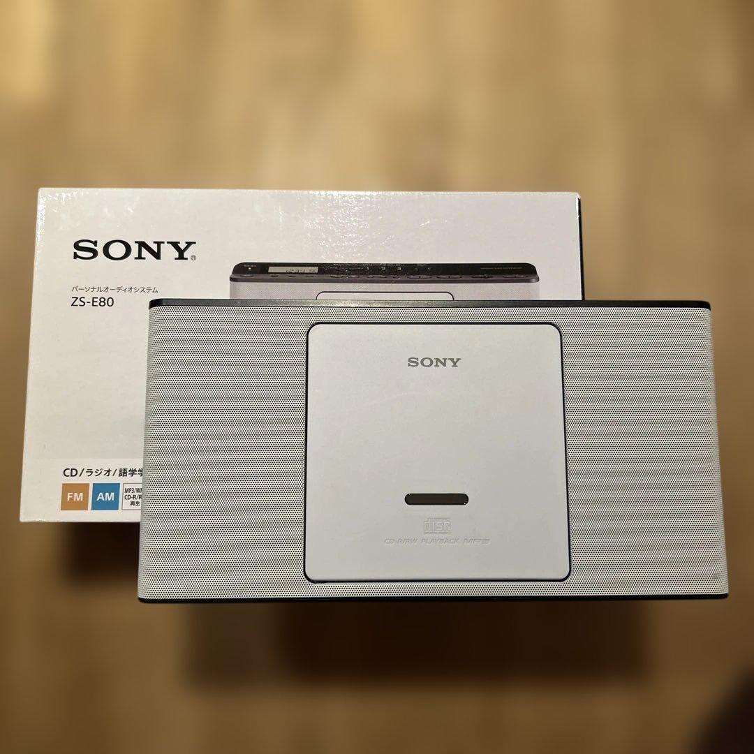 ソニー CDラジオ ZS-E80 FM/AM/ワイドFM対応 語学学習用機能搭載