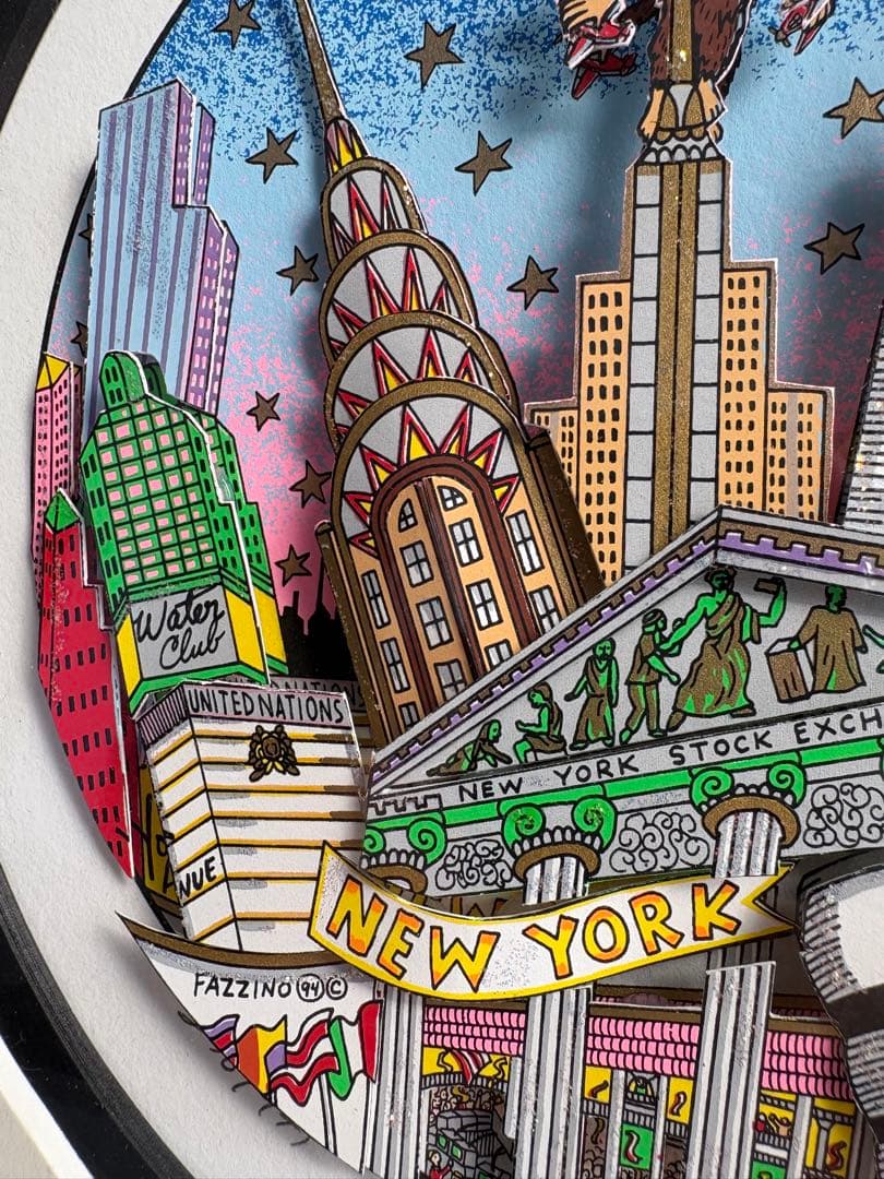 【極美品・COA付】チャールズ・ファジーノ「Around New York」