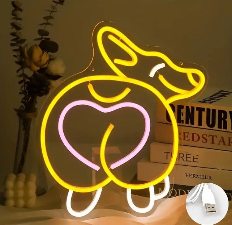ネオンサイン コーギー ペット ネオンライト LED かわいい